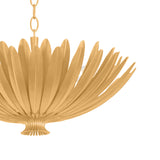 Yasmin Large Pendant 24", Gold Leaf