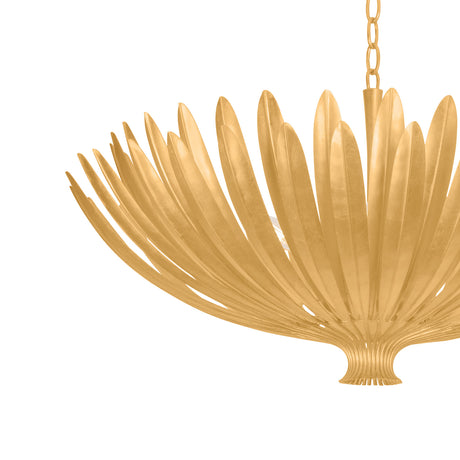 Yasmin Extra Large Pendant 35", Gold Leaf
