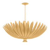 Yasmin Oversized Pendant 48", Gold Leaf