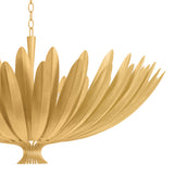 Yasmin Oversized Pendant 48", Gold Leaf