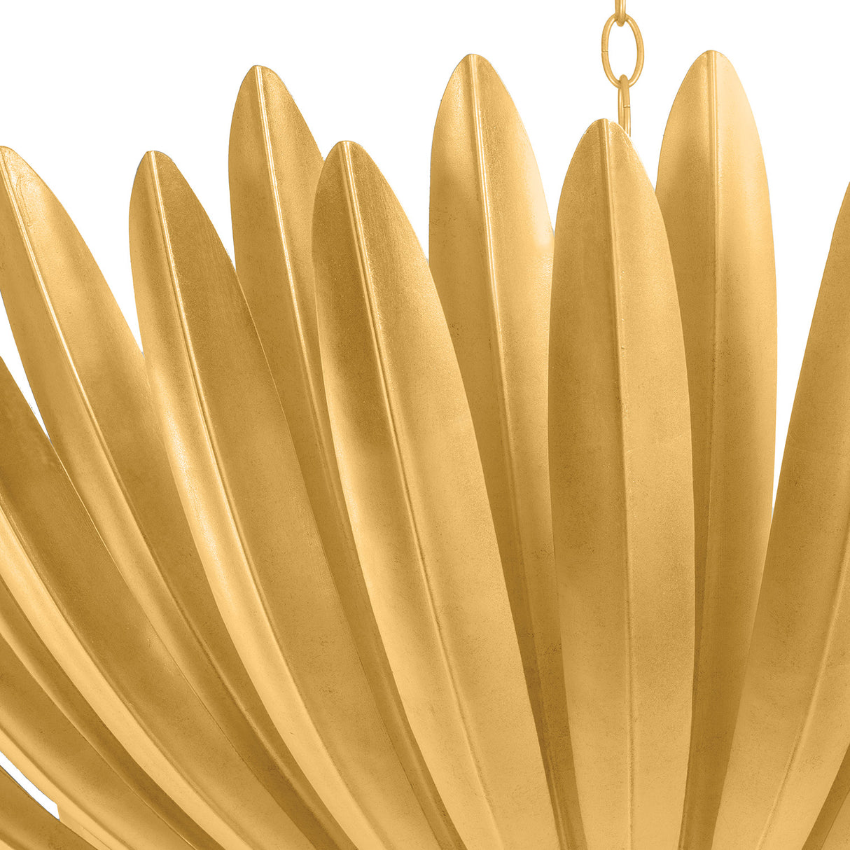 Yasmin Oversized Pendant 48", Gold Leaf