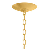 Yasmin Large Pendant 24", Gold Leaf