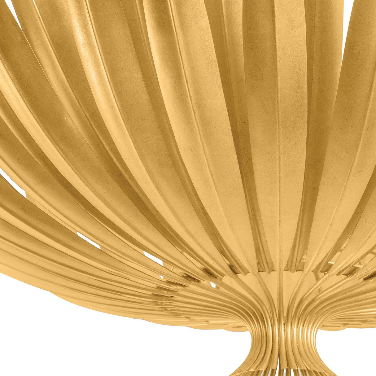 Yasmin Oversized Pendant 48", Gold Leaf