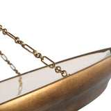 Dalina Extra Large Pendant 36", Vintage Gilded Brass