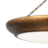 Dalina Extra Large Pendant 36", Vintage Gilded Brass