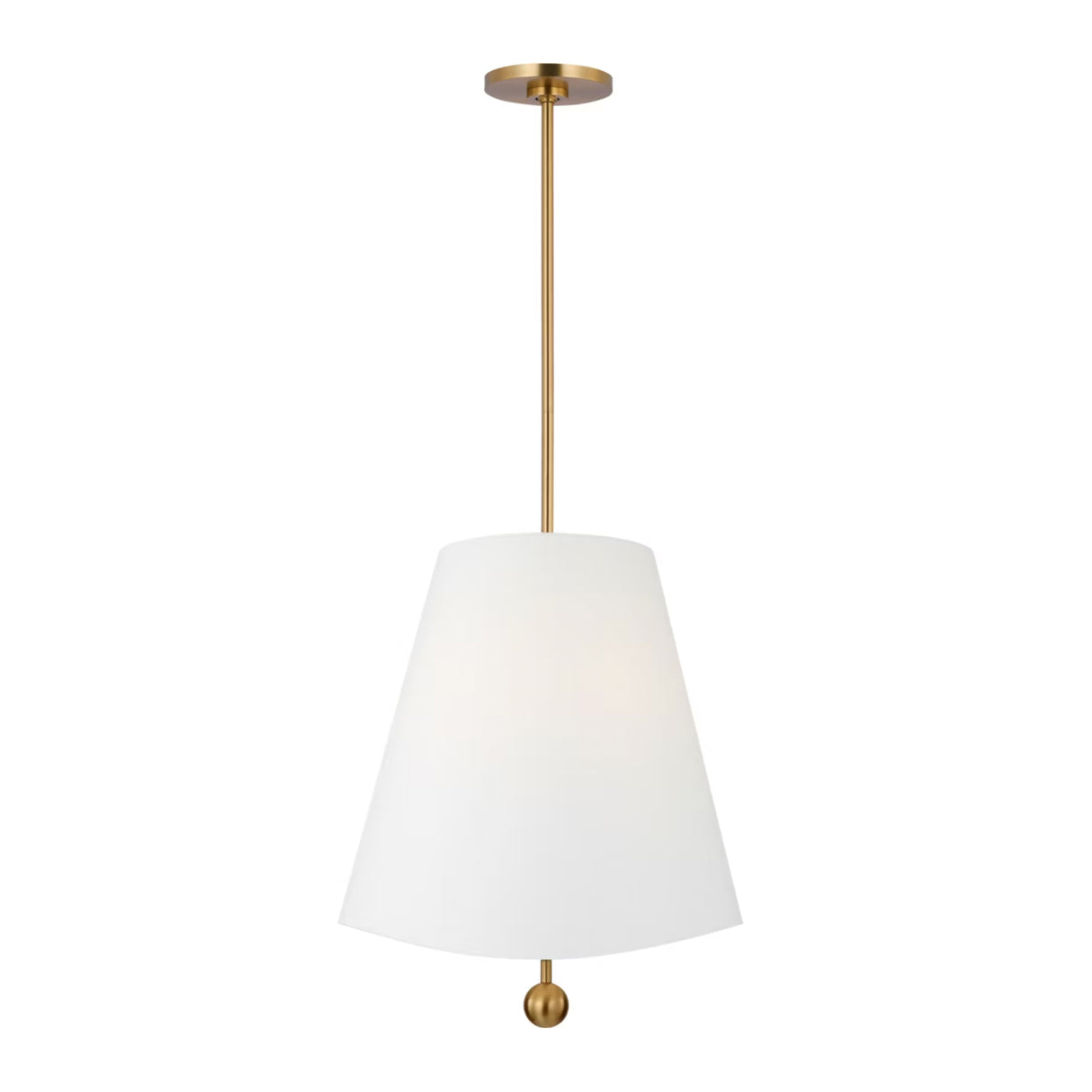 Jada Medium Conical Pendant 18", Modern Brass