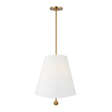 Jada Medium Conical Pendant 18", Modern Brass