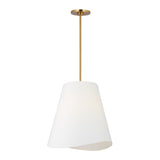 Jada Medium Conical Pendant 18", Modern Brass