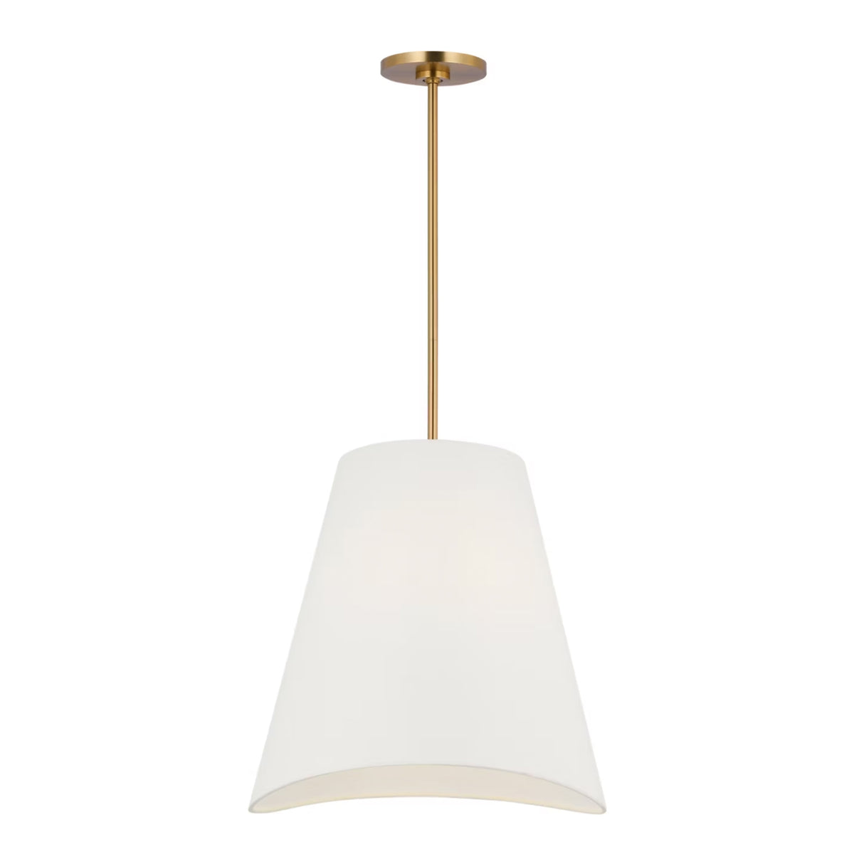 Jada Medium Conical Pendant 18", Modern Brass