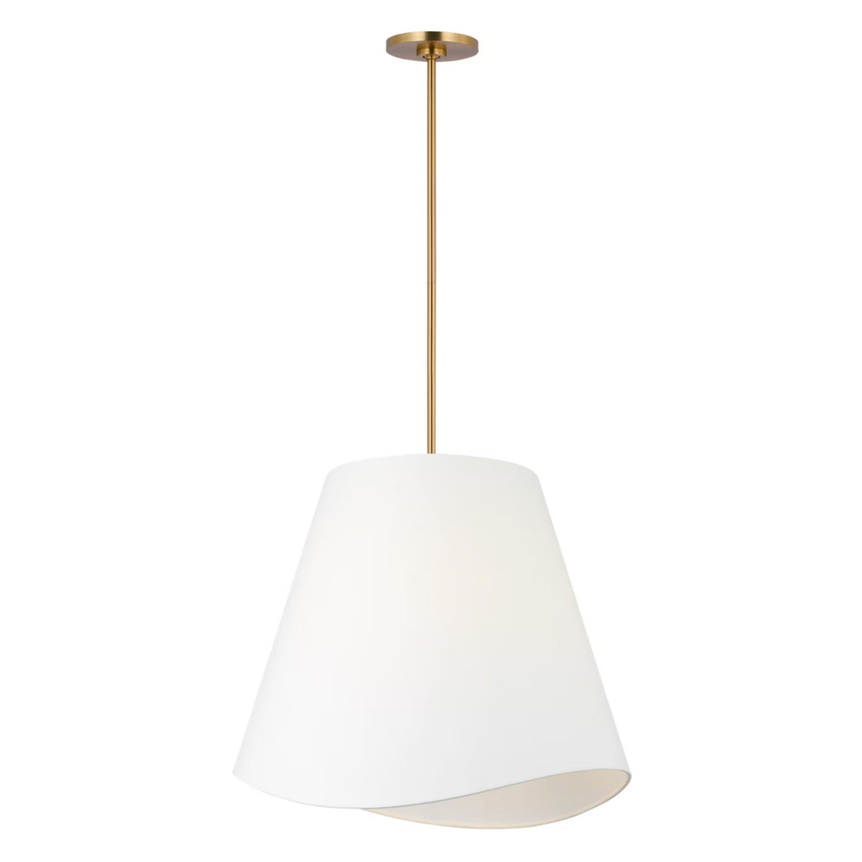 Jada Large Conical Pendant 24", Modern Brass