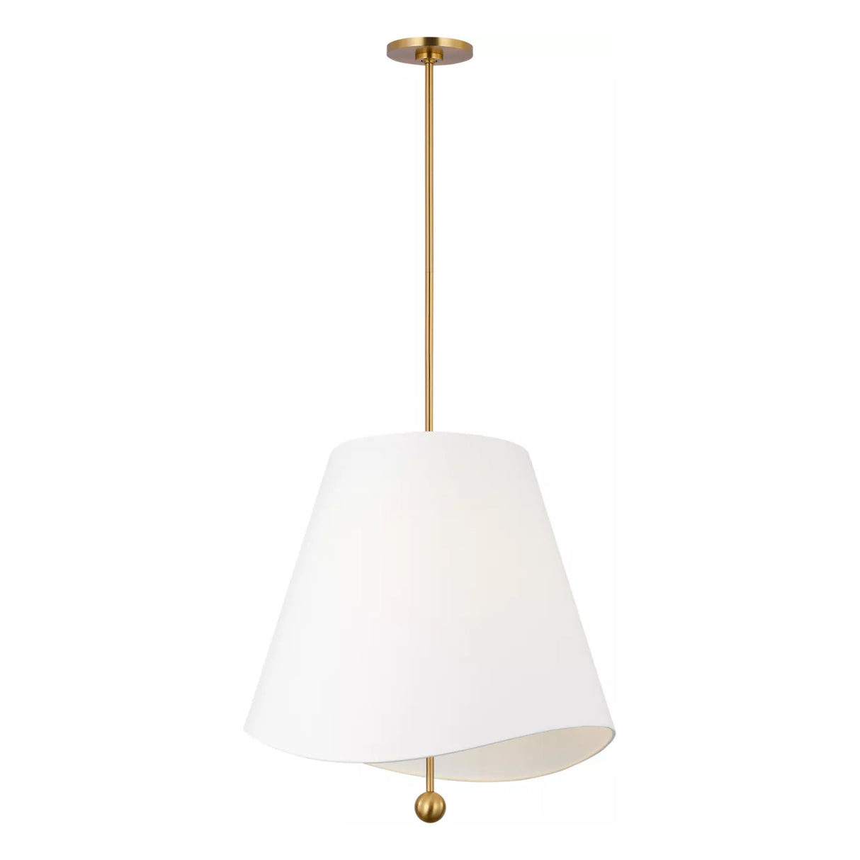 Jada Large Conical Pendant 24", Modern Brass
