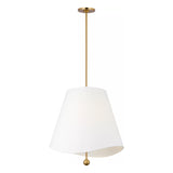 Jada Large Conical Pendant 24", Modern Brass