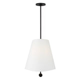 Jada Medium Conical Pendant 18", Matte Black