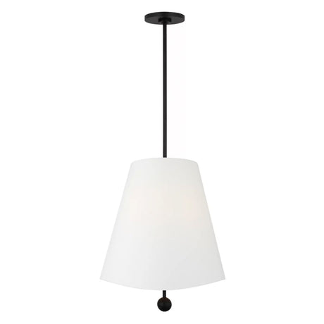 Jada Medium Conical Pendant 18", Matte Black