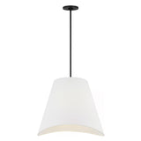 Jada Large Conical Pendant 24", Matte Black