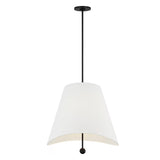 Jada Large Conical Pendant 24", Matte Black