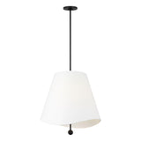 Jada Large Conical Pendant 24", Matte Black