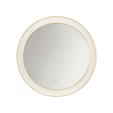 Hedley Round LED Mirror 24" x 24", Modern Brass