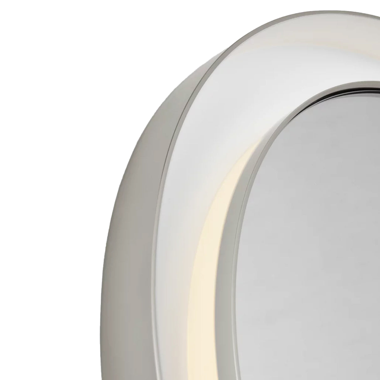 Hedley Round LED Mirror 24" x 24", Polished Nickel