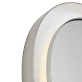 Hedley Round LED Mirror 24" x 24", Polished Nickel
