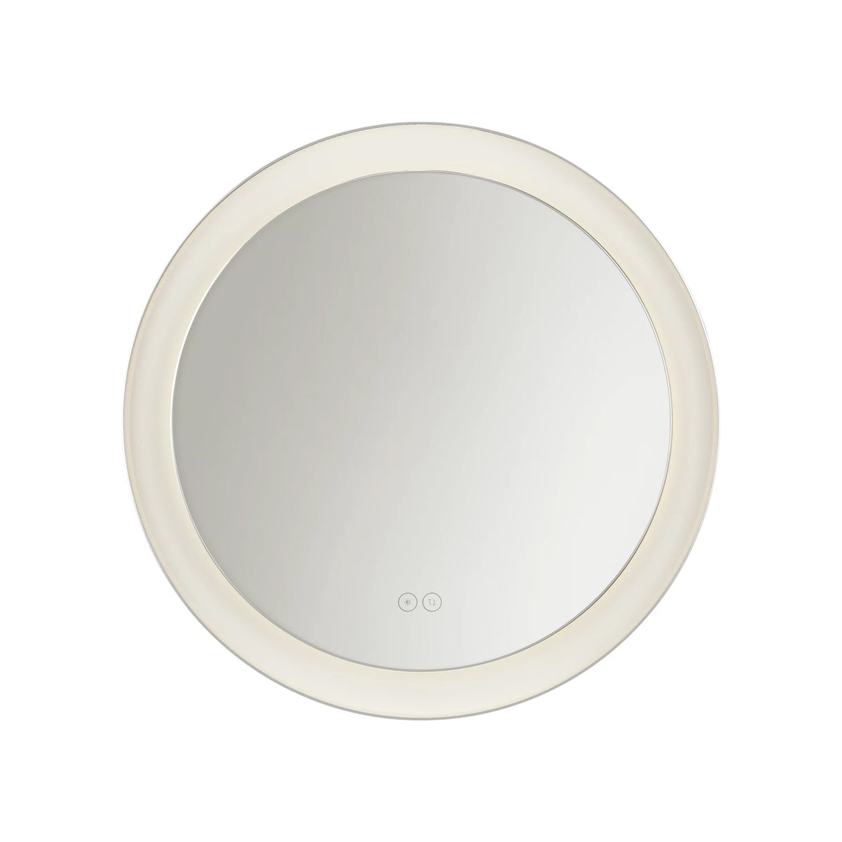 Hedley Round LED Mirror 24" x 24", Polished Nickel
