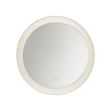 Hedley Round LED Mirror 24" x 24", Polished Nickel