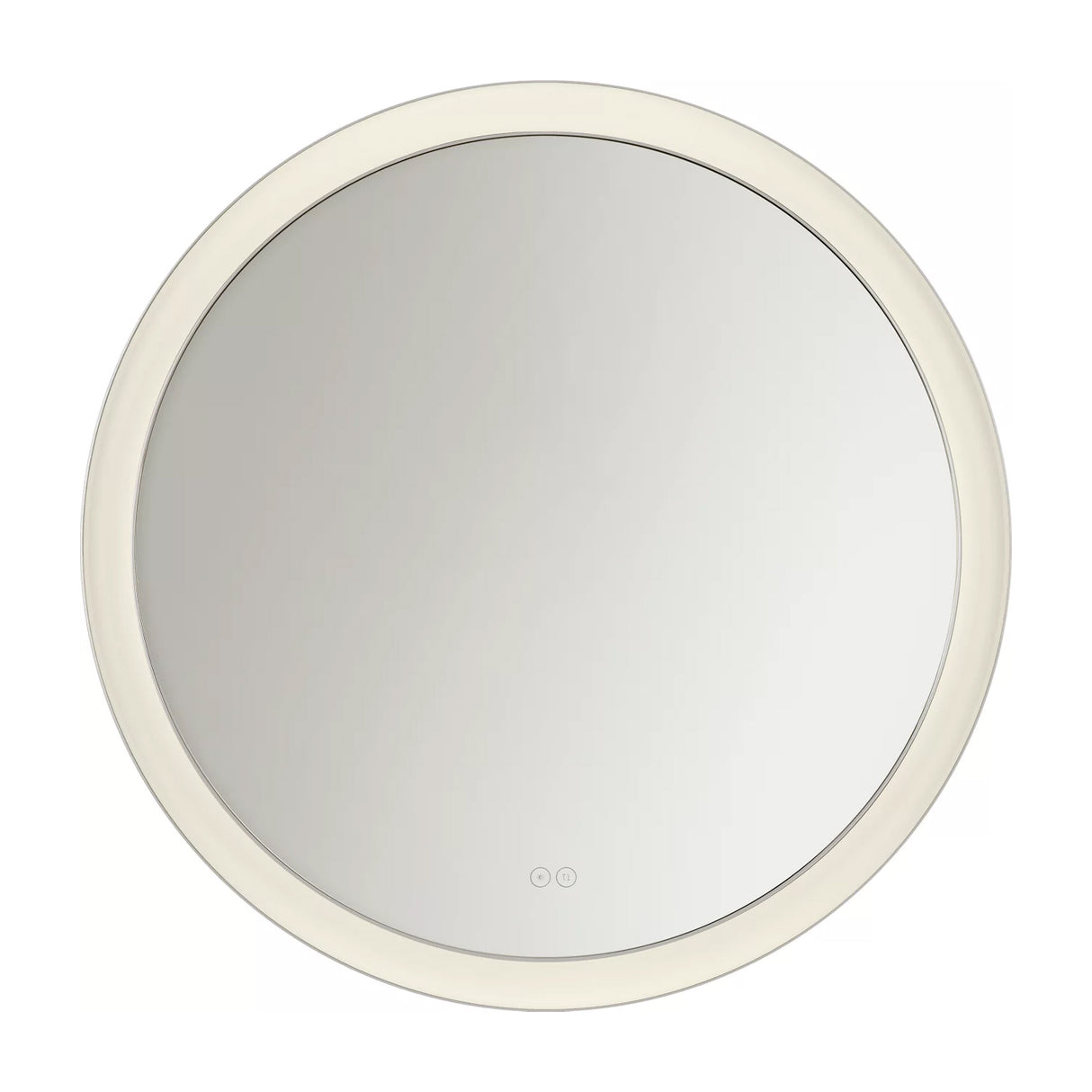 Hedley Round LED Mirror 36" x 36", Polished Nickel