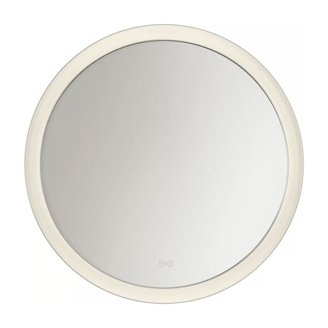 Hedley Round LED Mirror 36" x 36", Polished Nickel