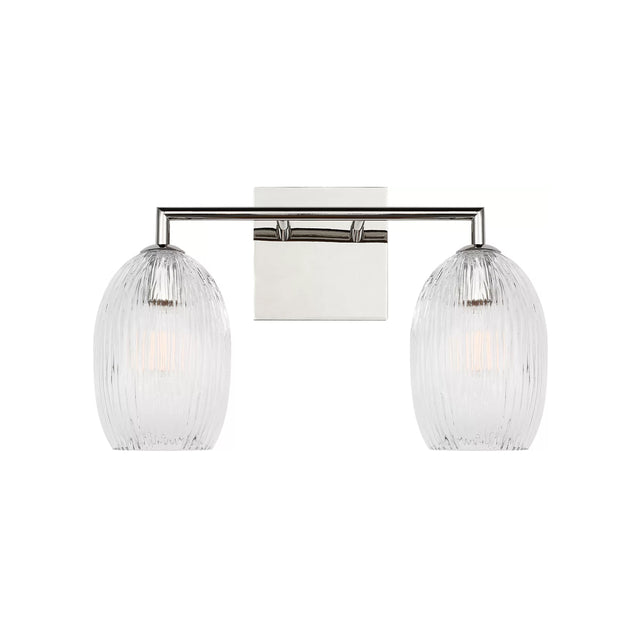 Fiora 2 Light Vanity 16", Polished Nickel