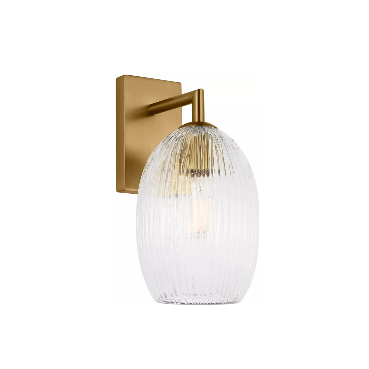 Fiora Wall Sconce 10", Modern Brass