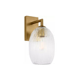 Fiora Wall Sconce 10", Modern Brass