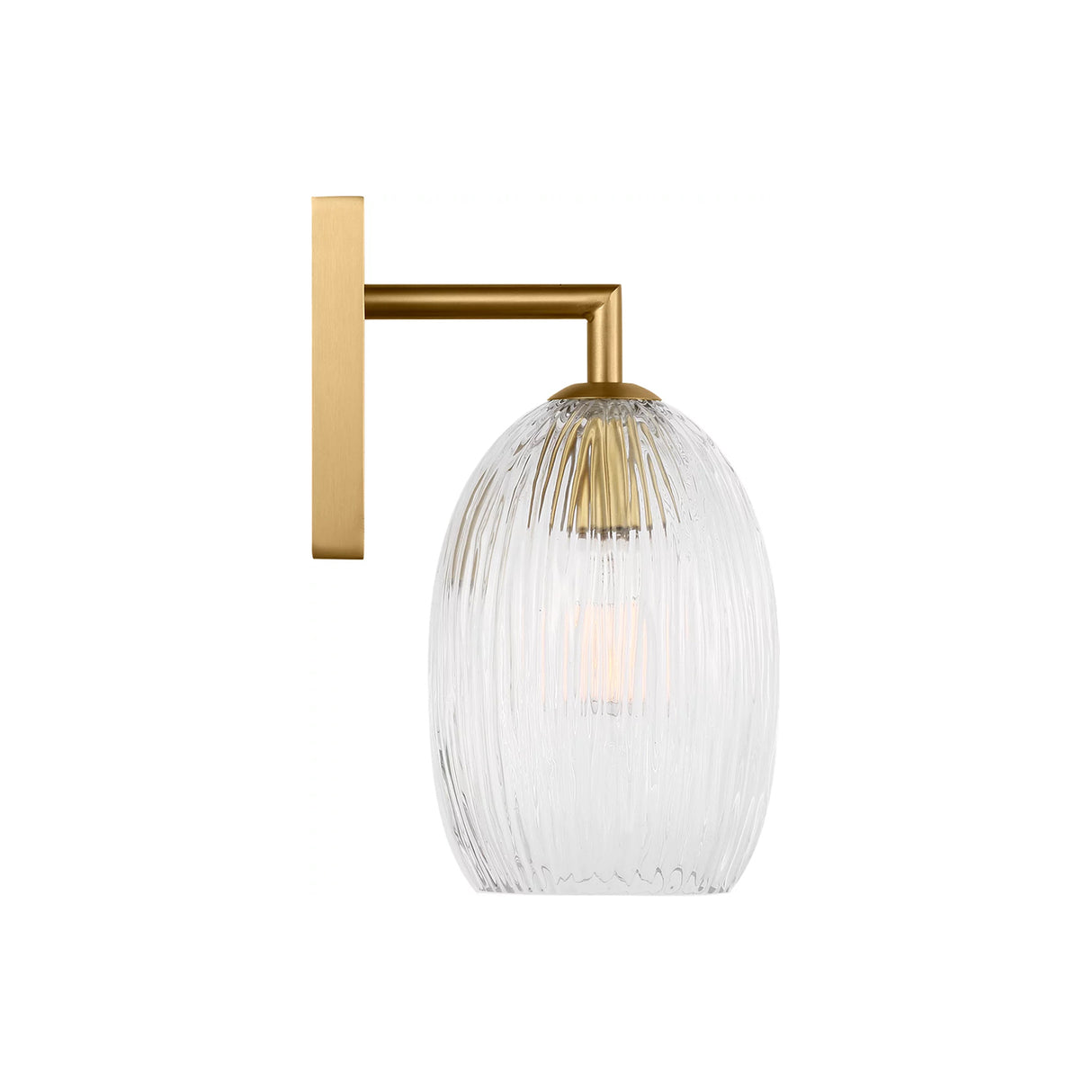 Fiora Wall Sconce 10", Modern Brass