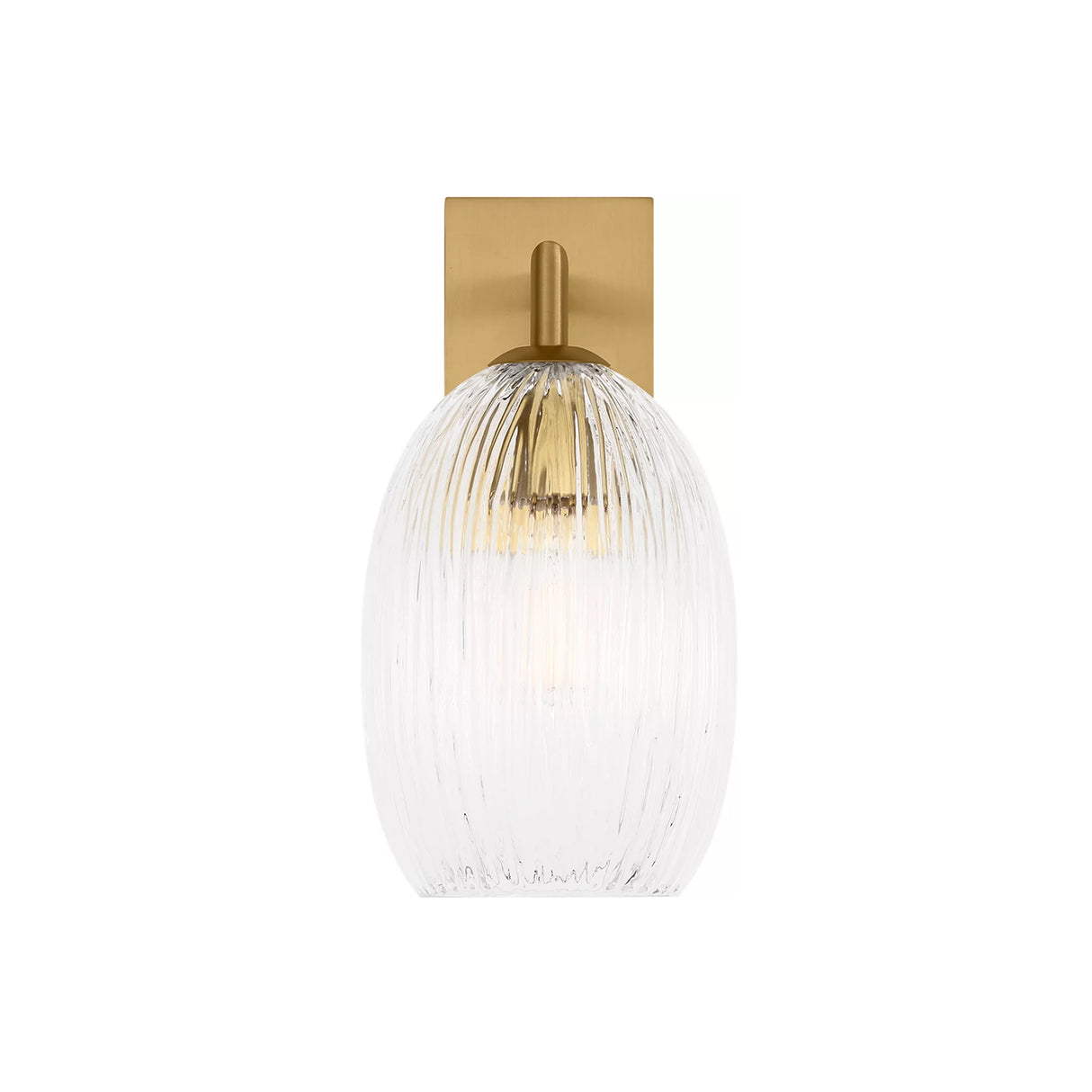 Fiora Wall Sconce 10", Modern Brass