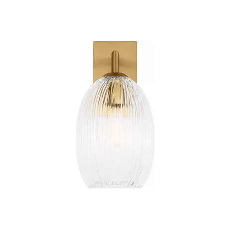 Fiora Wall Sconce 10", Modern Brass
