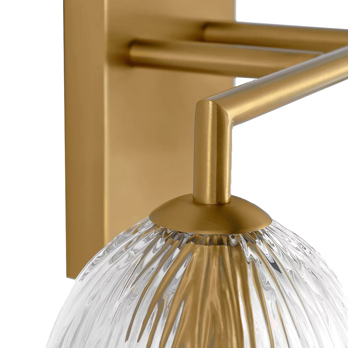 Fiora 2 Light Vanity 16", Modern Brass