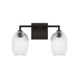 Fiora 2 Light Vanity 16", Aged Iron