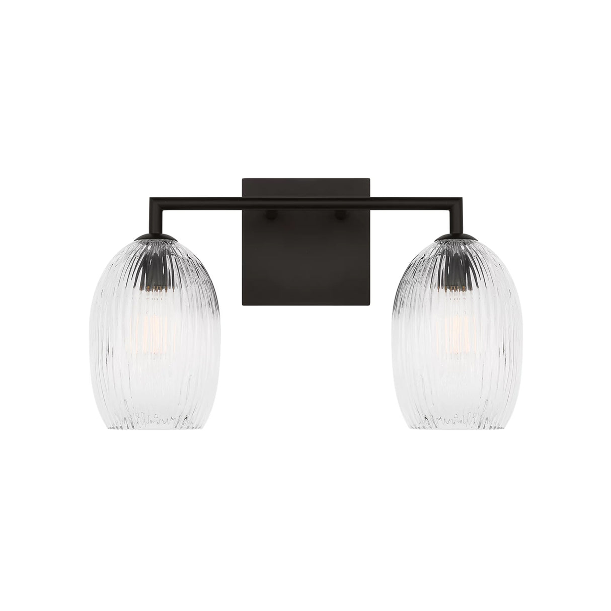 Fiora 2 Light Vanity 16", Aged Iron
