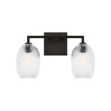 Fiora 2 Light Vanity 16", Aged Iron