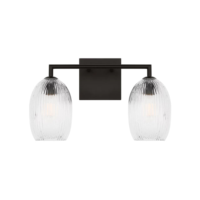 Fiora 2 Light Vanity 16", Aged Iron