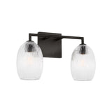 Fiora 2 Light Vanity 16", Aged Iron