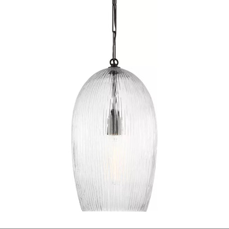 Fiora Pendant 11", Aged Iron