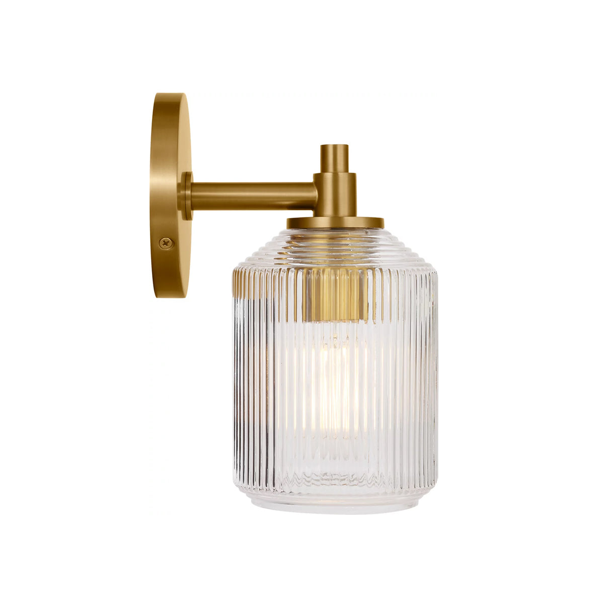 Lathan Wall Sconce 9", Modern Brass