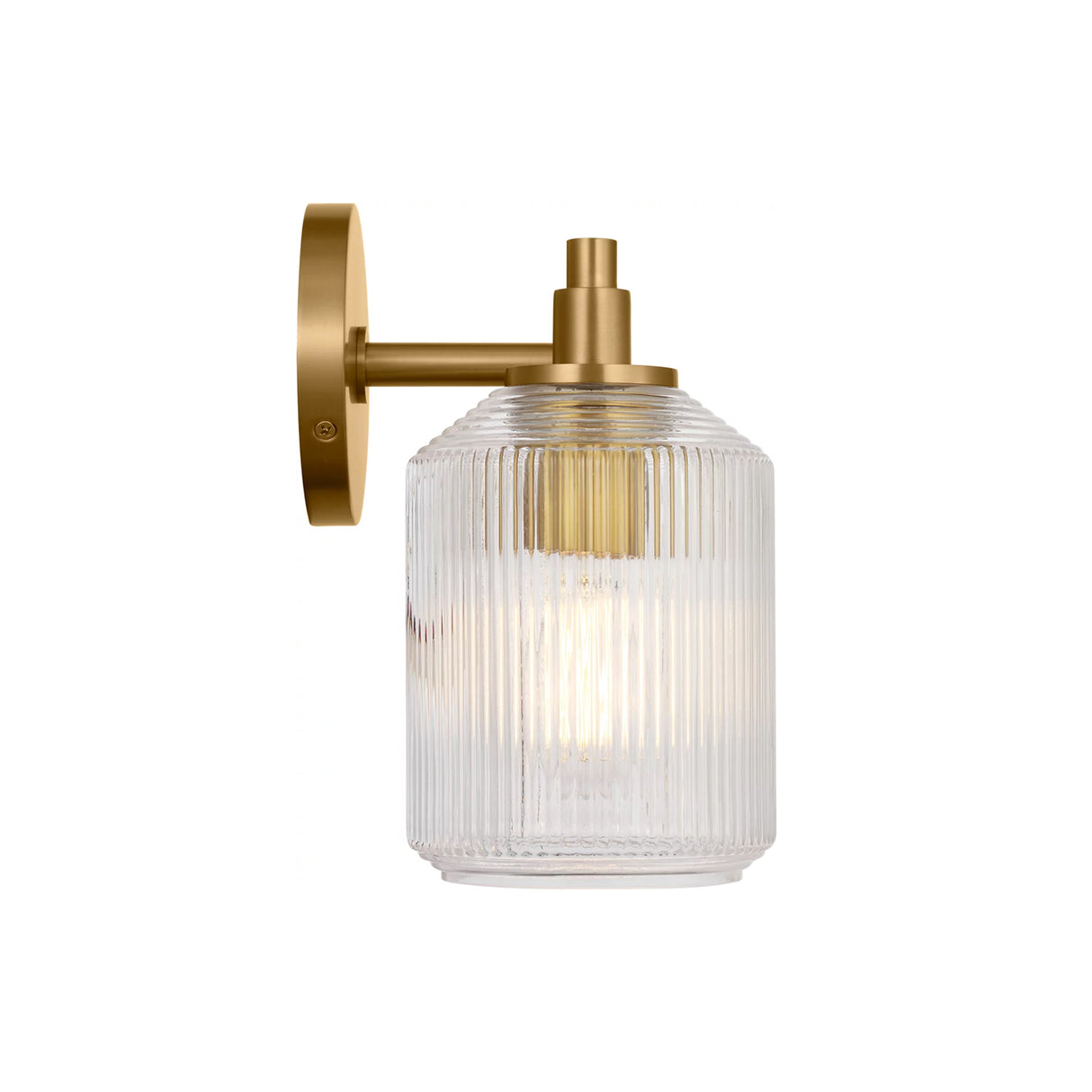 Lathan 2 Light Vanity 15", Modern Brass
