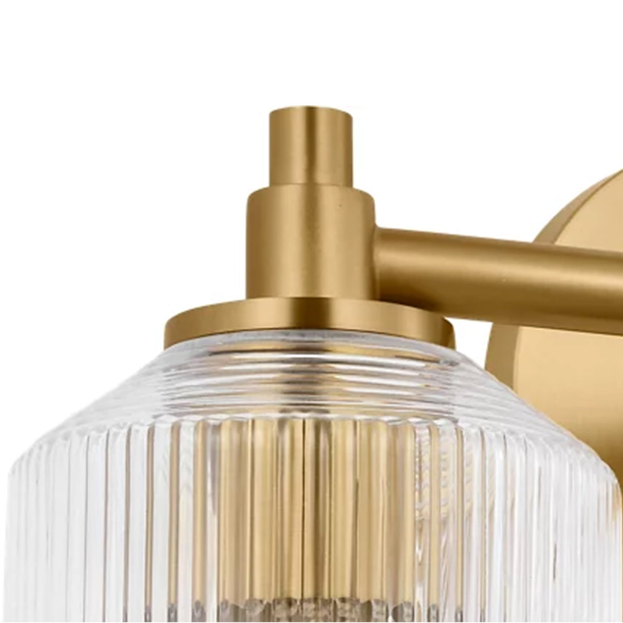 Lathan 2 Light Vanity 15", Modern Brass