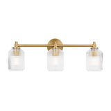 Lathan 3 Light Vanity 26", Modern Brass