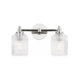 Lathan 2 Light Vanity 15", Polished Nickel