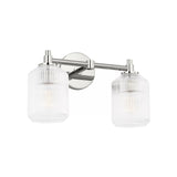 Lathan 2 Light Vanity 15", Polished Nickel