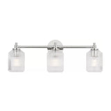 Lathan 3 Light Vanity 26", Polished Nickel