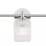 Lathan 3 Light Vanity 26", Polished Nickel