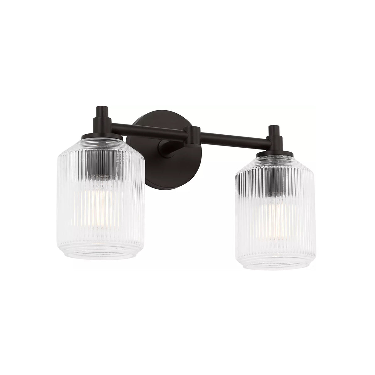 Lathan 2 Light Vanity 15", Aged Iron